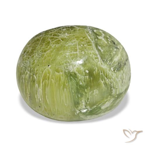 Opala verde natural 7,16ct, corte oval, opaco