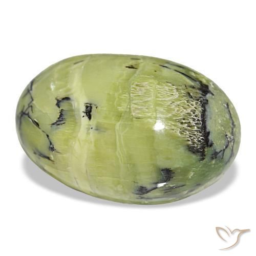 Opala verde natural 14,50ct, corte oval, opaco