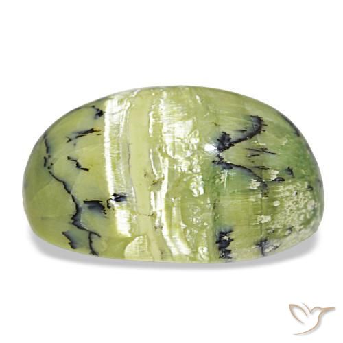 Opala verde natural 14,50ct, corte oval, opaco