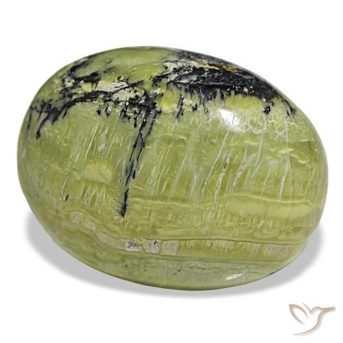 Opala verde natural 48,21ct, corte oval, opaco