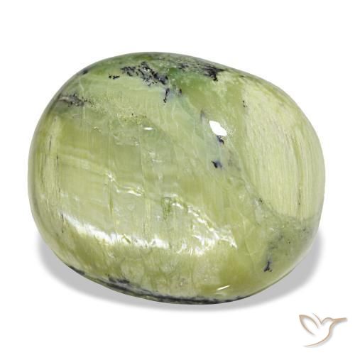 Opala verde natural 41,82ct, corte oval, opaco