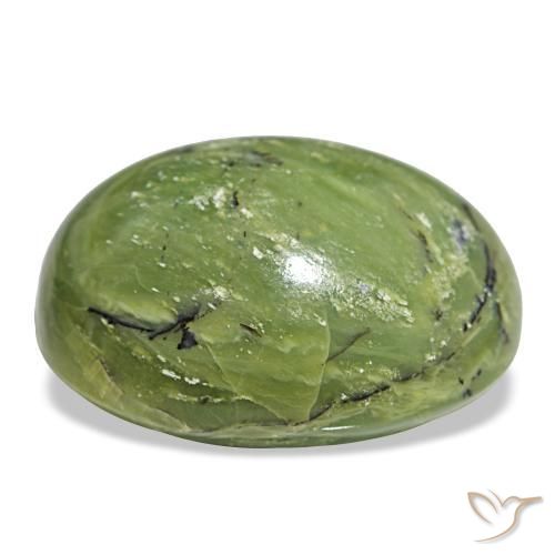 Opala verde natural 79,00ct, corte oval, opaco