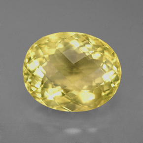 Ortoclásio amarelo natural 6,59ct, corte oval, VVS-VS