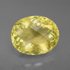 Ortoclásio amarelo natural 6,59ct, corte oval, VVS-VS