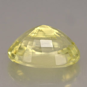 Ortoclásio amarelo natural 5,76ct, corte oval, VS