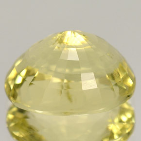 Ortoclásio amarelo natural 5,38ct, corte oval, VS