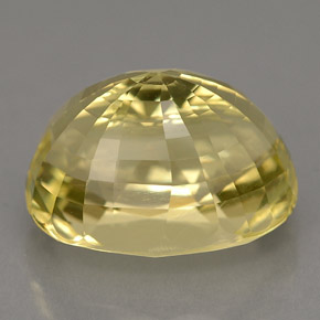 Ortoclásio amarelo natural 6,60ct, corte oval, VS