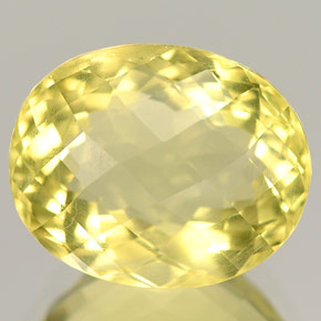 Ortoclásio amarelo natural 6,59ct, corte oval, VVS-VS