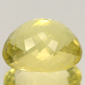 Ortoclásio amarelo natural 6,59ct, corte oval, VVS-VS