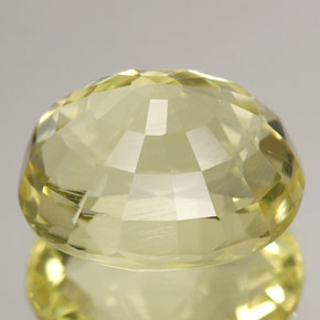 Ortoclásio amarelo natural 4,56ct, corte oval, VS