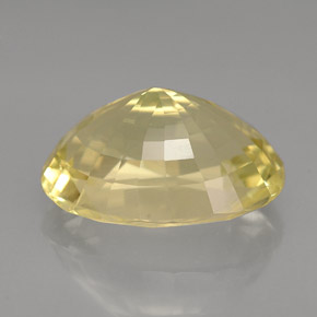 Ortoclásio amarelo natural 6,04ct, corte oval, VS