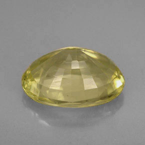 Ortoclásio amarelo natural 4,42ct, corte oval, VS