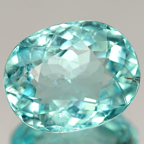 Turmalina paraíba verde natural 4,54ct, corte oval, SI