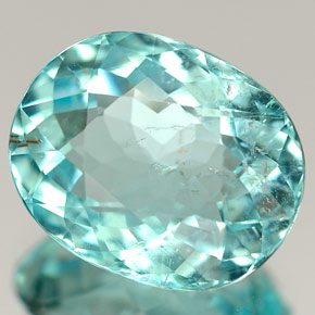 Turmalina paraíba verde natural 4,54ct, corte oval, SI