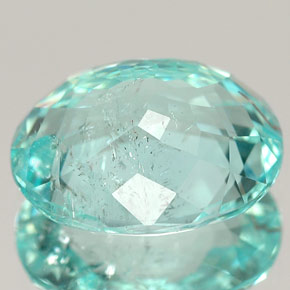 Turmalina paraíba verde natural 4,54ct, corte oval, SI