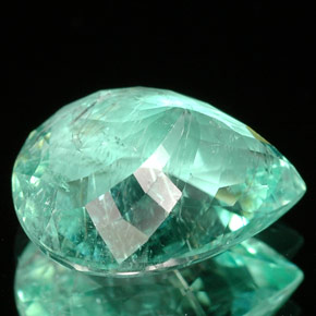 Turmalina paraíba verde natural 3,31ct, formato de pêra, SI