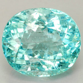 Turmalina paraíba azul natural 3,34ct, corte oval, SI-I1