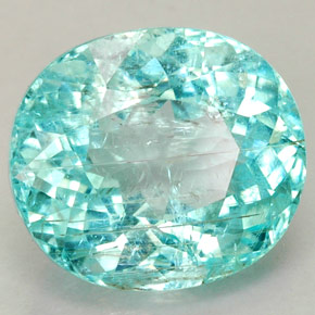 Turmalina paraíba azul natural 3,34ct, corte oval, SI-I1