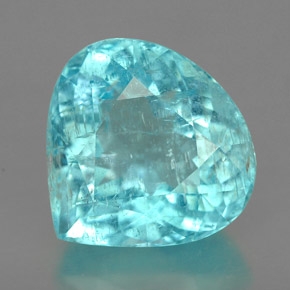 Turmalina paraíba azul natural 5,87ct, formato de pêra, I1
