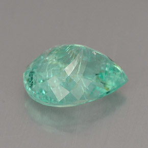 Turmalina paraíba verde natural 3,31ct, formato de pêra, SI