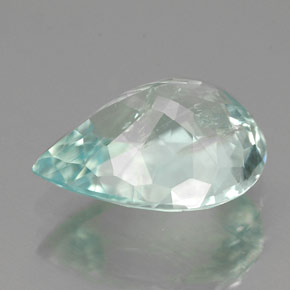 Turmalina paraíba azul natural 3,75ct, formato de pêra, VS