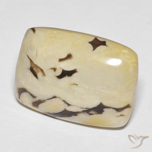 Madeira de amendoim Multicolorido Natural 23.14ct, Almofada, Opaco