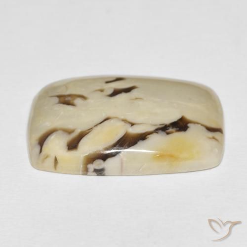 Madeira de amendoim Multicolorido Natural 23.14ct, Almofada, Opaco
