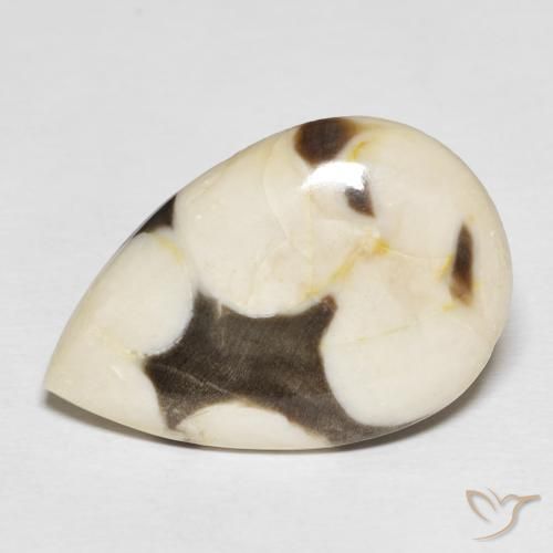 18.51ct Natural Multicolorido Madeira de amendoim, Formato de pêra, Opaco