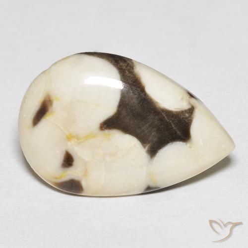 Madeira de amendoim Multicolorido Natural 18.51ct, Formato de pêra, Opaco