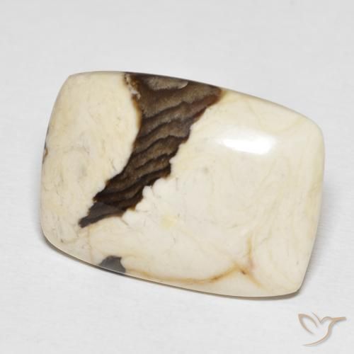 Madeira de amendoim Multicolorido Natural 21.18ct, Almofada, Opaco
