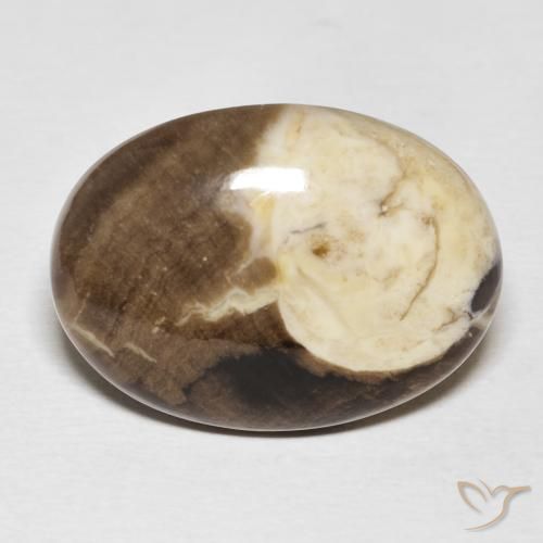 20.56ct Natural Multicolorido Madeira de amendoim, oval, Opaco