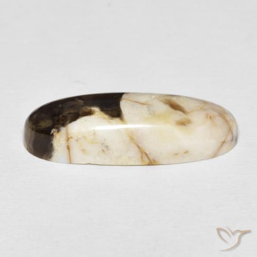 Madeira de amendoim Multicolorido Natural 12.85ct, oval, Opaco