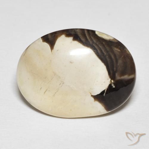 19.54ct Natural Multicolorido Madeira de amendoim, oval, Opaco