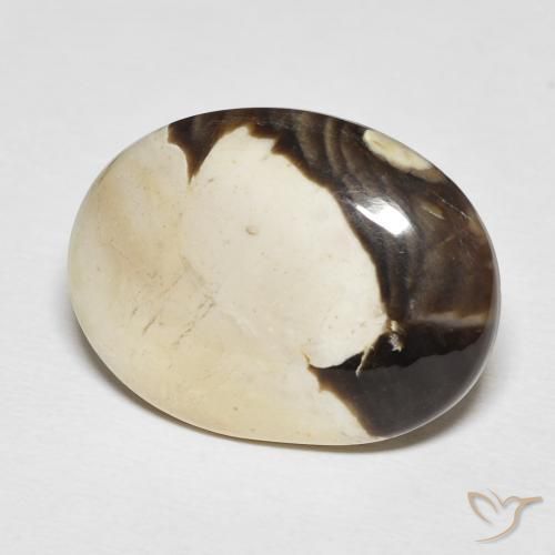 Madeira de amendoim Multicolorido Natural 19.54ct, oval, Opaco
