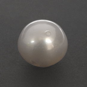 Pérola creme natural 8,42ct, esfera / bola, opaco
