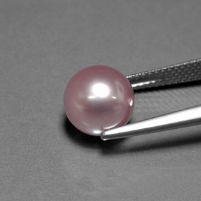 Pérola azul natural 4,68ct, esfera / bola, opaco