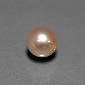Pérola Rosa Natural 4.69ct, Esfera / Bola, Opaco