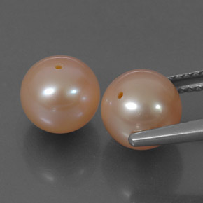 Pedras preciosas de pérola rosa natural de 6,19 ct, esfera / bola, opaco