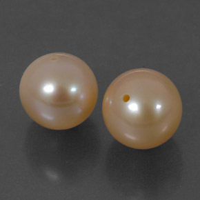 Pedras preciosas de Pérola Laranja claro natural de 6.11 ct, Esfera / Bola, Opaco