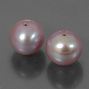 Pedras preciosas de pérola rosa natural de 6,43 ct, esfera / bola, opaco