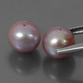 Pedras preciosas de pérola rosa natural de 6,43 ct, esfera / bola, opaco