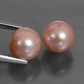 Pedras preciosas de Pérola Luz rosa natural de 5.97 ct, Esfera / Bola, Opaco