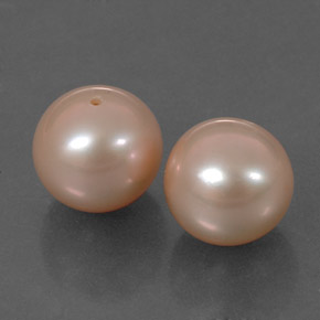 Pedras preciosas de pérola rosa natural de 6,73 ct, esfera / bola, opaco