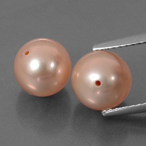 Pedras preciosas de pérola rosa natural de  ct, esfera / bola, opaco
