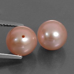 Pedras preciosas de pérola rosa natural de  ct, esfera / bola, opaco