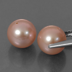 Pedras preciosas de pérola rosa natural de  ct, esfera / bola, opaco