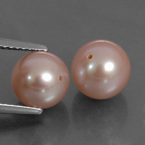 Pedras preciosas de pérola rosa natural de 6,75 ct, esfera / bola, opaco