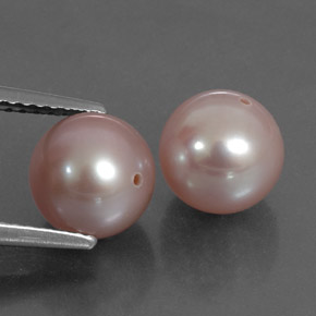 Pedras preciosas de pérola rosa natural de 6,28 ct, esfera / bola, opaco
