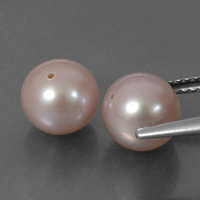 Pedras preciosas de pérola rosa natural de 6,01 ct, esfera / bola, opaco