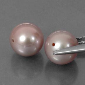Pedras preciosas de pérola rosa natural de 6,62 ct, esfera / bola, opaco